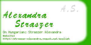 alexandra straszer business card